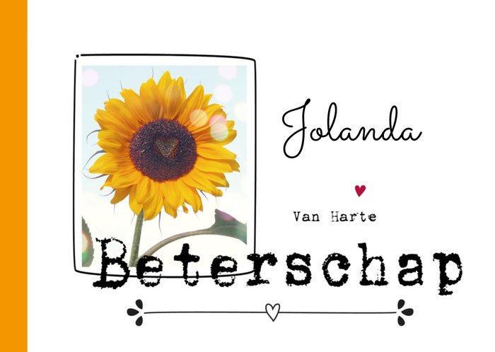 Paperclip | Beterschapskaart | Zonnebloem   naam