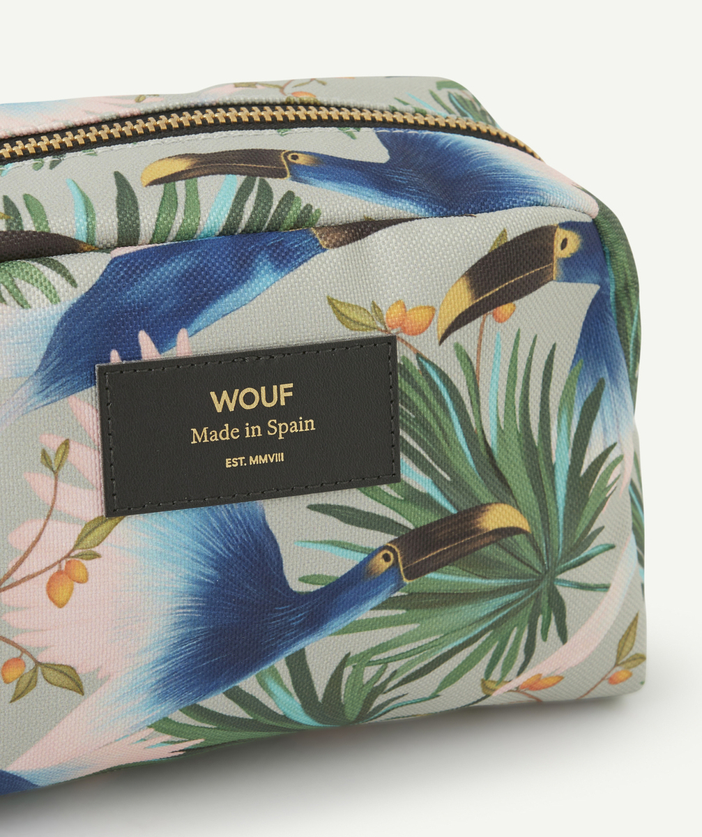 WOUFTROUSSE IMPRIMÉE TROPICAL OISEAUX 21 x 12 x 10 CM