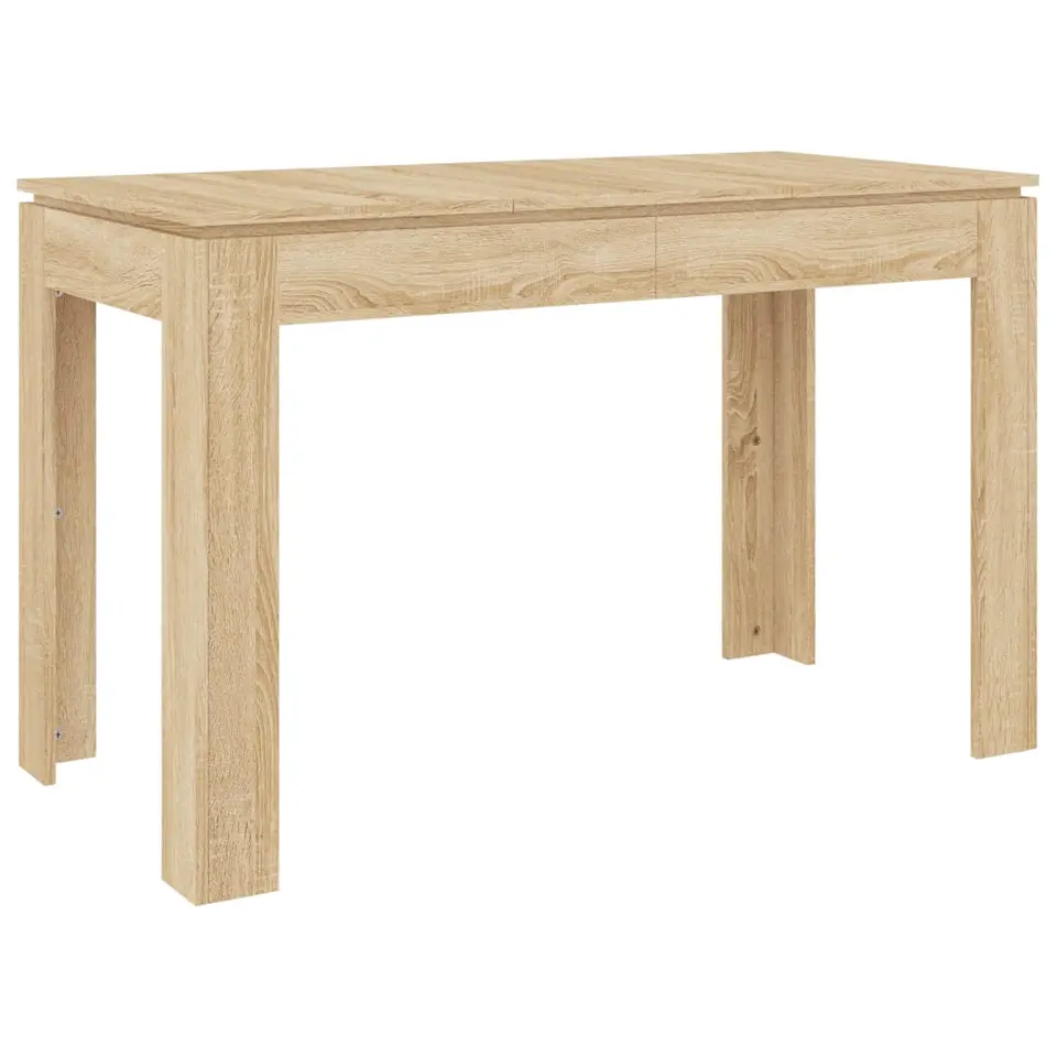vidaXL - Eettafel - Bruin - Bewerkt hout