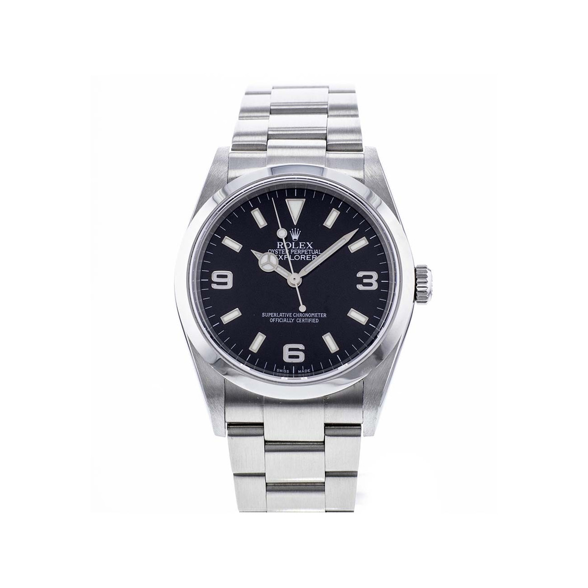 Montre d'occasion Rolex Explorer homme automatique acier