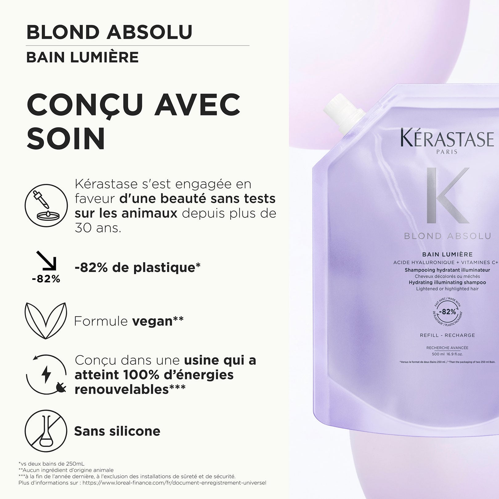 Bain Lumière Blond Absolu recharge 500ml