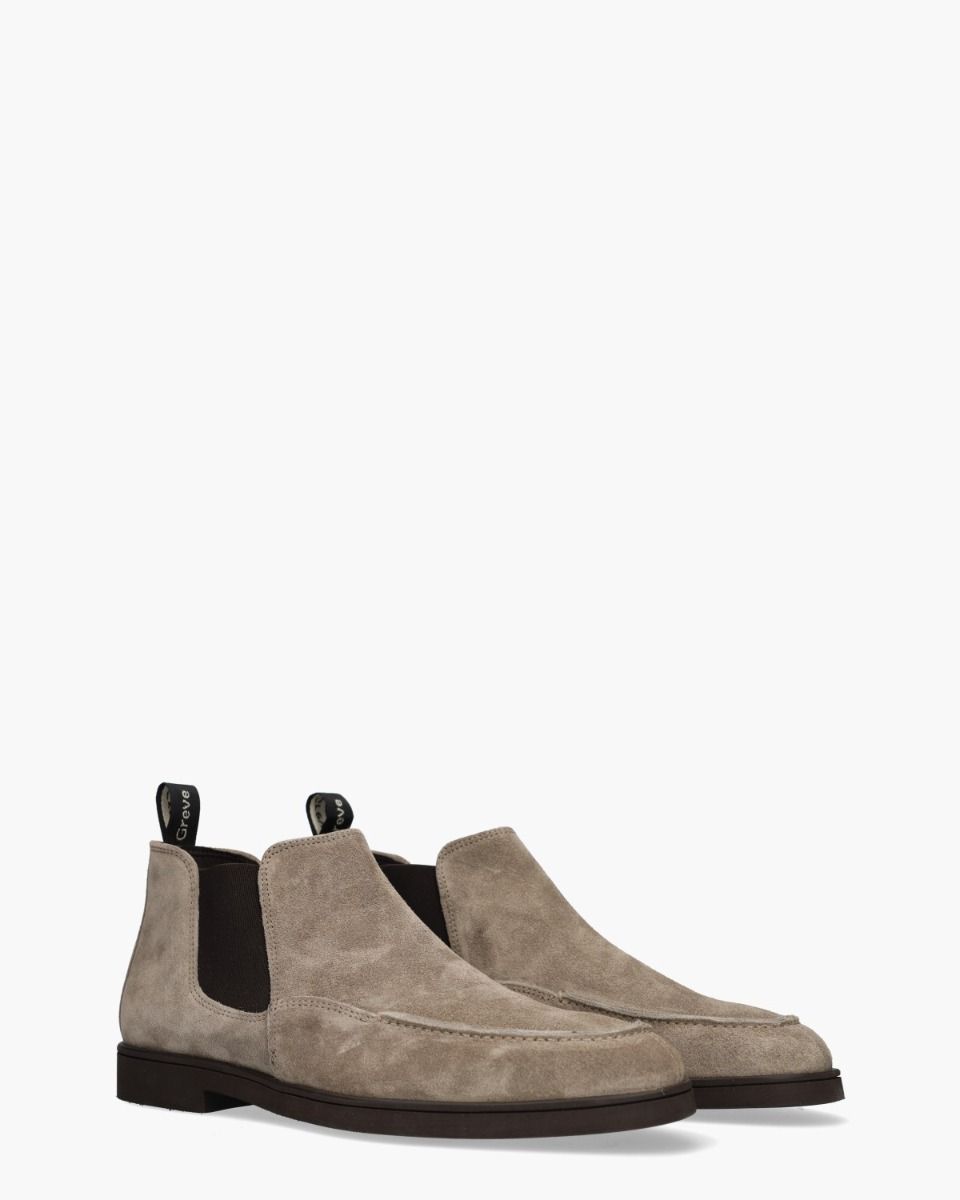 Greve Tufo Taupe Heren Chelseaboots