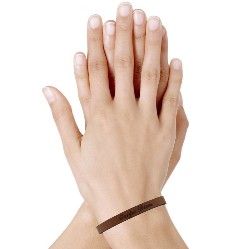 Bracelet Enfant Cuir Marron Clair 