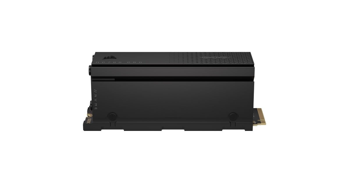 CorsairMP700 PRO met luchtkoeler 4 TB SSD  (PCIe Gen5 x4 NVMe 2.0, M.2 2280, 3D TLC NAND)