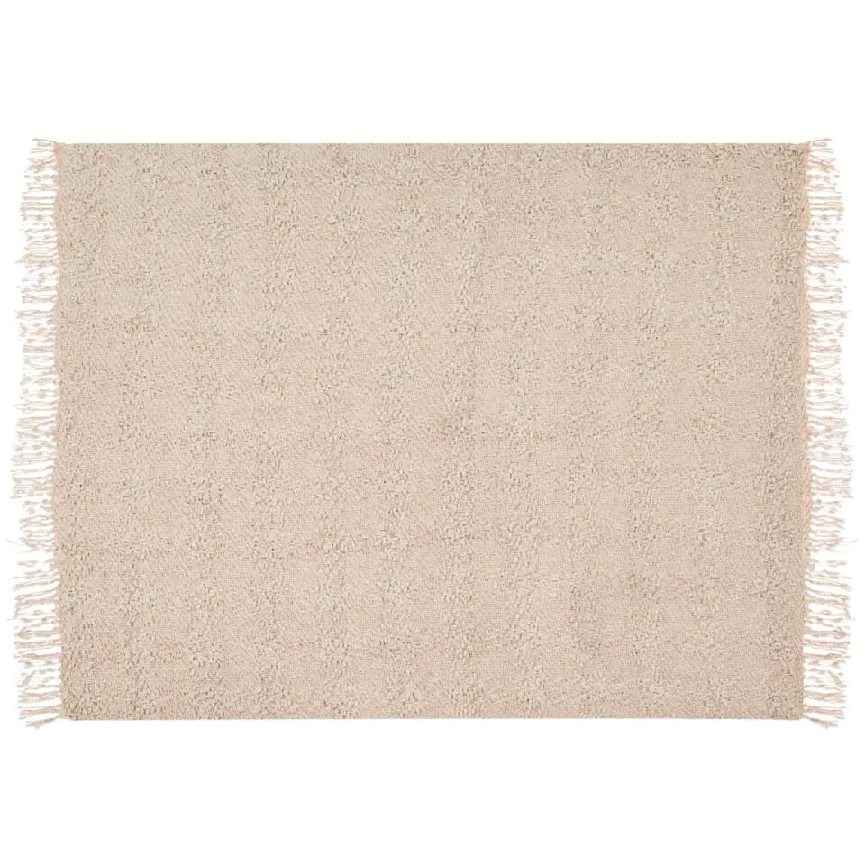 VELLA - Deken - Lichtbeige - 150 x 200 cm - Katoen