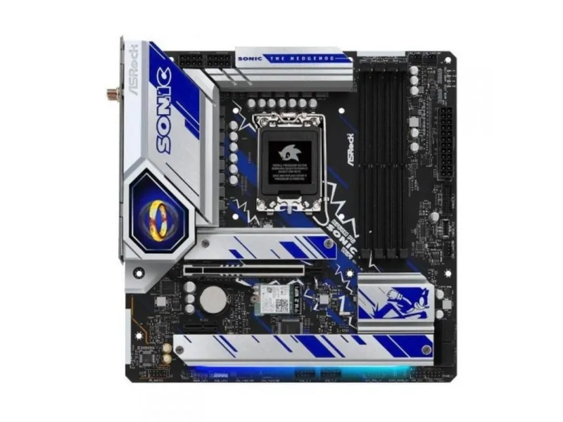 ASRock B760M PG Sonic WiFi - Bundkort - micro ATX - LGA1700 sokkel - B760 Chipset - USB-C 3.2 Gen2, USB 3.2 Gen 2, USB 3.2 Gen 1 - 2.5 Gigabit LAN, Wi-Fi 6E, Bluetooth - onboard grafik (CPU påkrævet) - HD Audio (8-kanaler)
