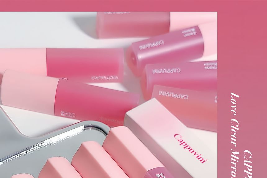 Cappuvini - Love Heart Mirror Lip Gloss - 6 kleuren