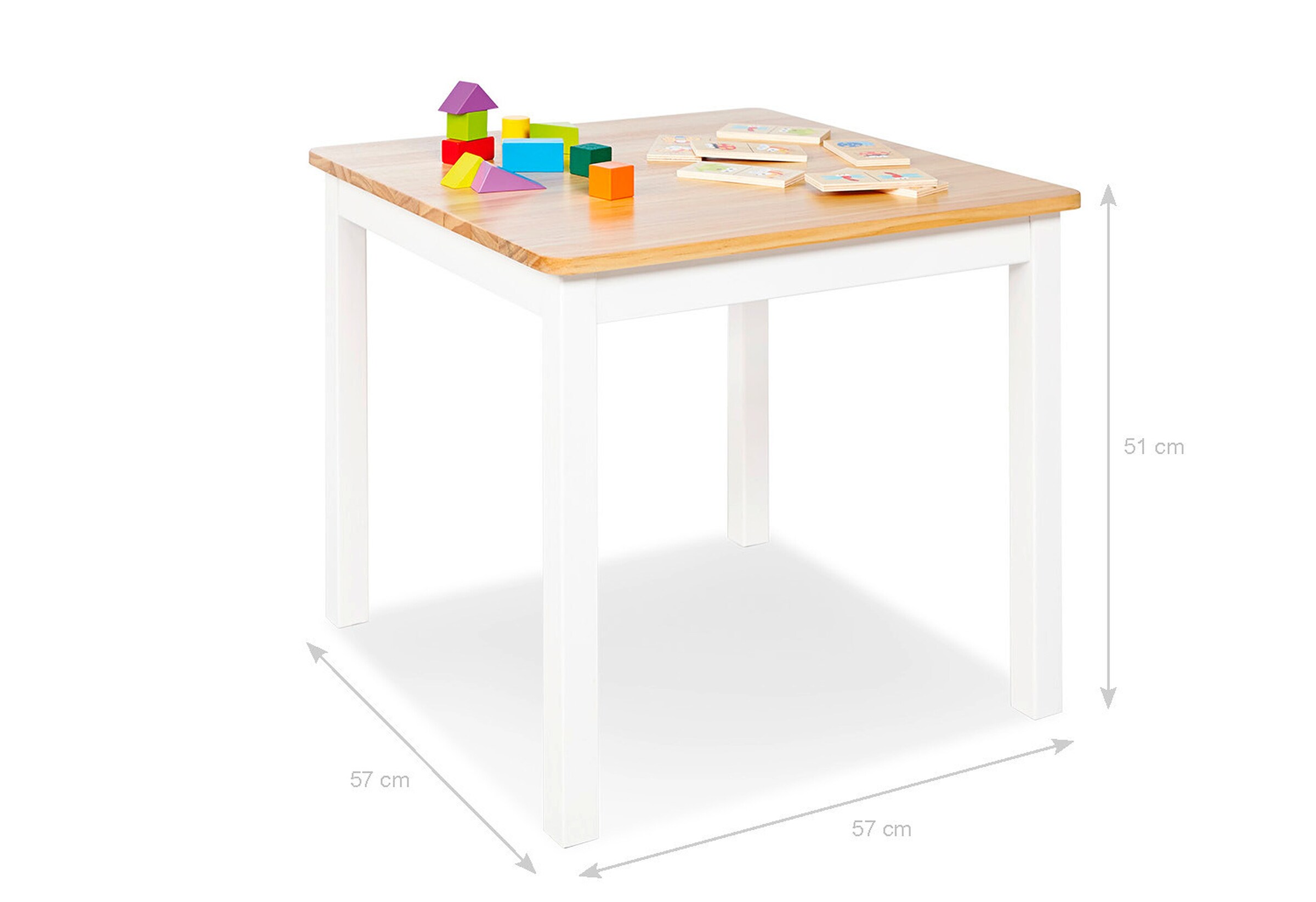 Pinolino Kindertisch „Fenna”, weiß/natur