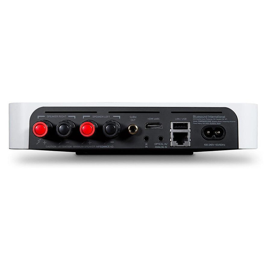 Bluesound Powernode Edge Blanc + Triangle Elara LN01 Blanc