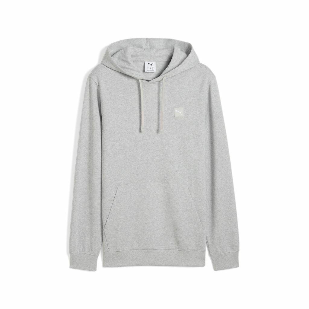 PUMA<br>Moletom com capuz e logo quadrado bordado