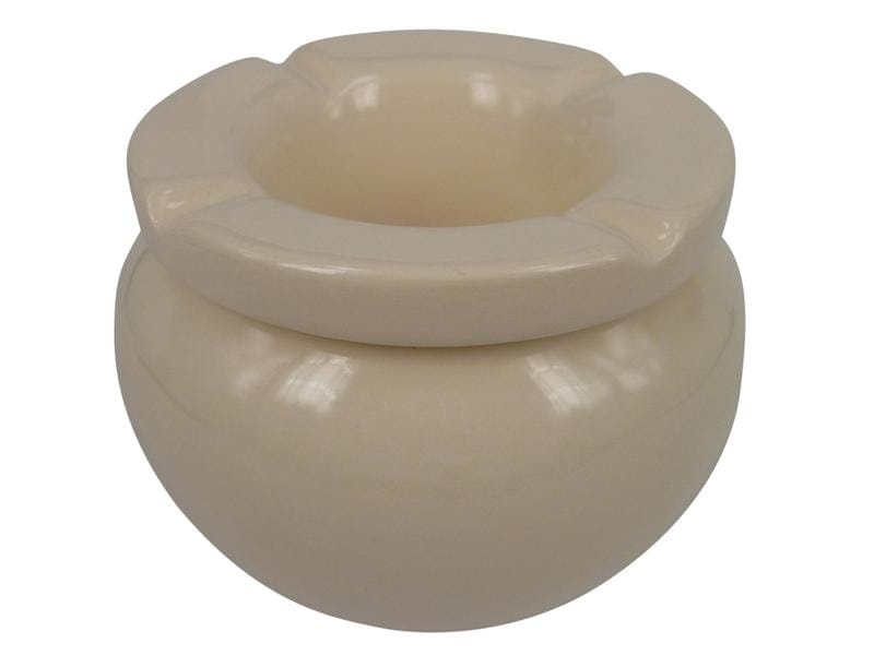Dameco Aschenbecher Weiss Sturmaschenbecher