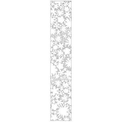 Panneau japonais Madeco Rondo dévoré blanc l.45 x H.260 cm