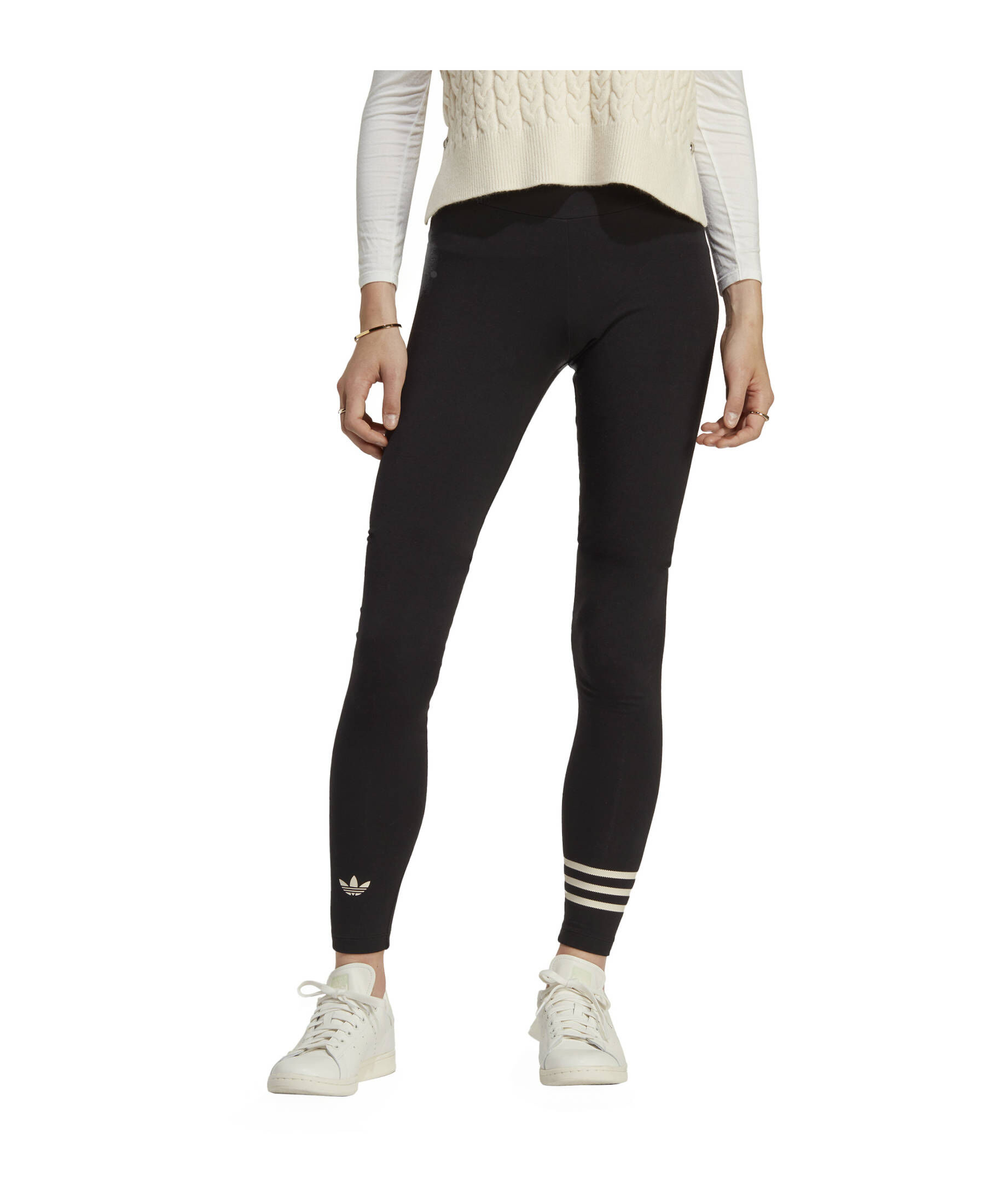 adidas Performance| Damen Fußball - Textilien - Hosen Leggings Damen Beige