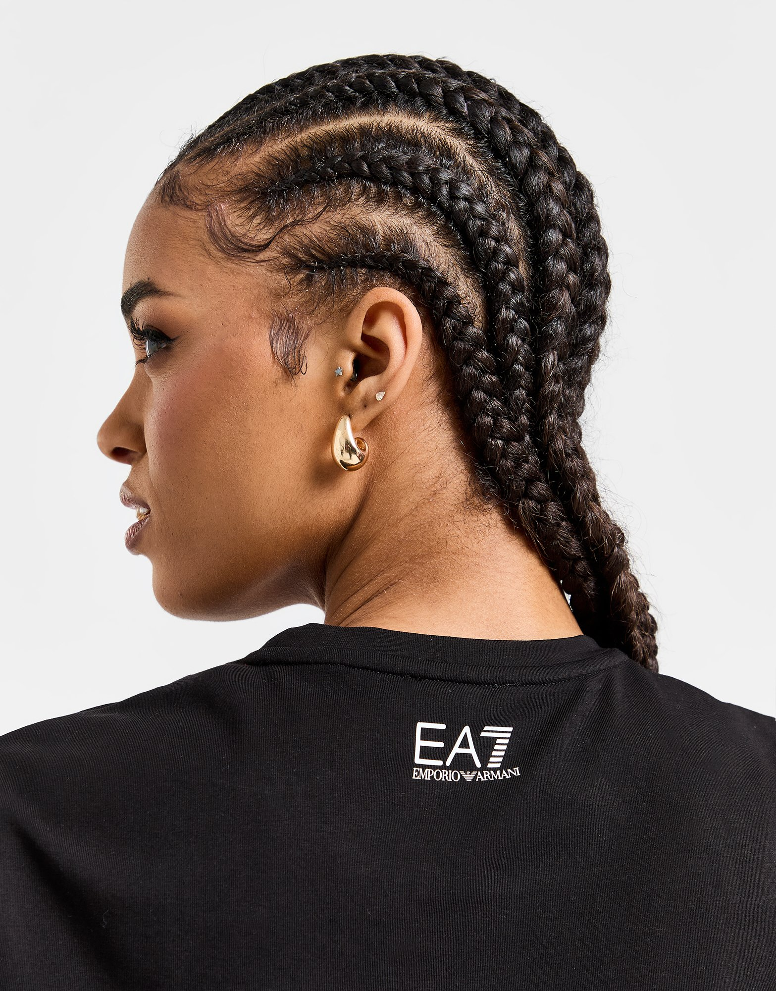 Emporio Armani EA7 T-shirt court Logo Slim Femme