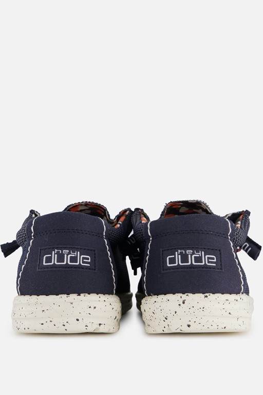 HEYDUDE Wally SOX Instappers blauw Canvas