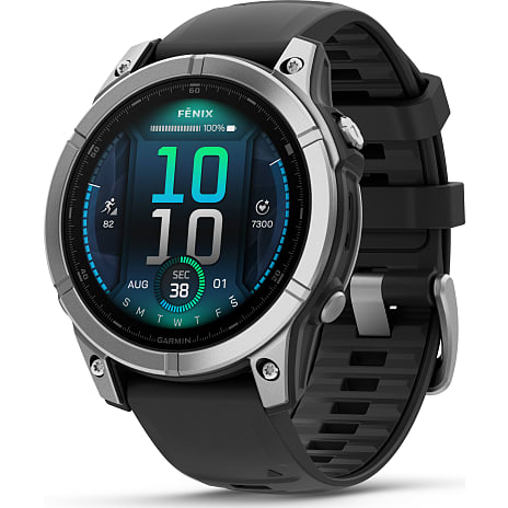 Garmin Fenix E smartwatch - sort/sølv