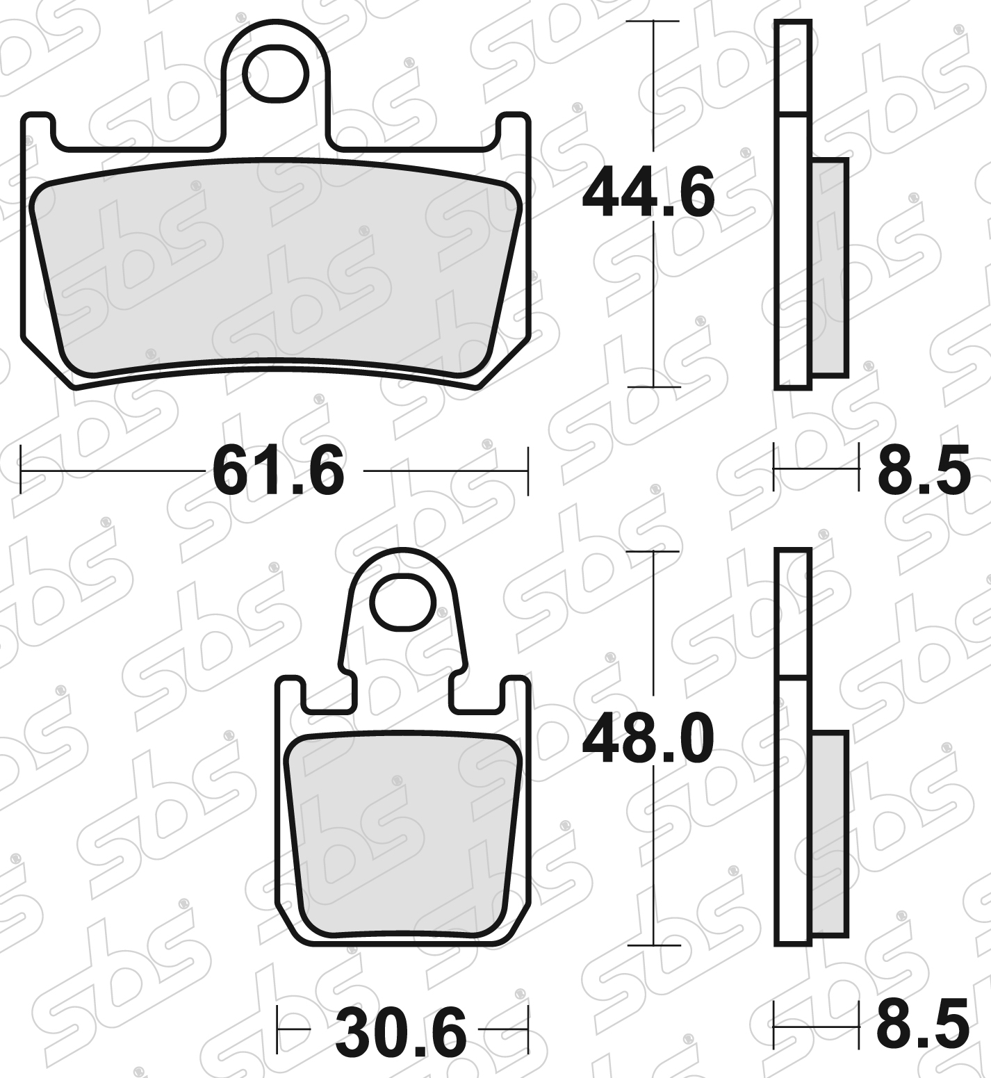 SBS - Plaquettes de frein 839 DC