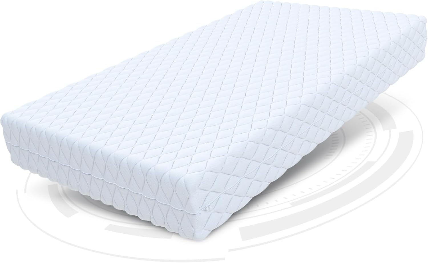 FDM Massage Matratze 90x200 cm Taschenfederkern Höhe 17 cm Härtegrad H3 7-Liegezonen Öko-Tex Allergikergeeignet Bezug Waschbar HR-Schaum