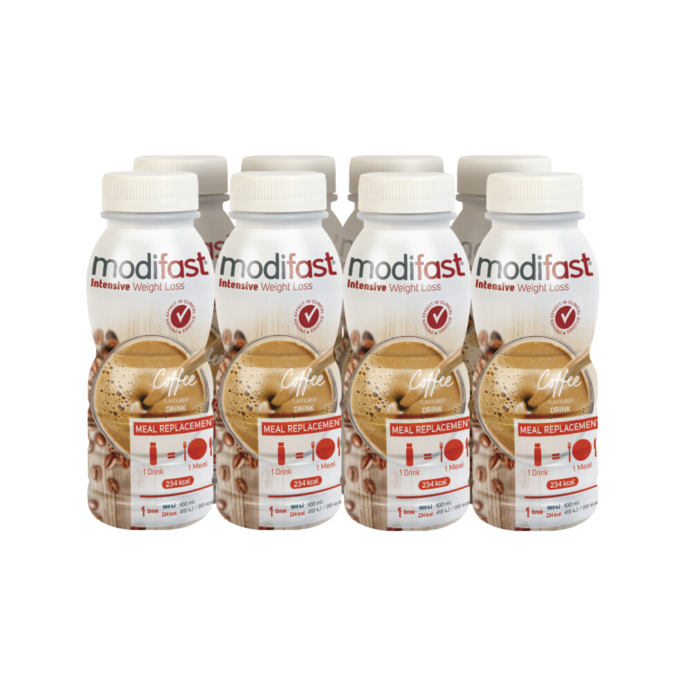 8x Modifast Intensive Drink Koffie236 ml
