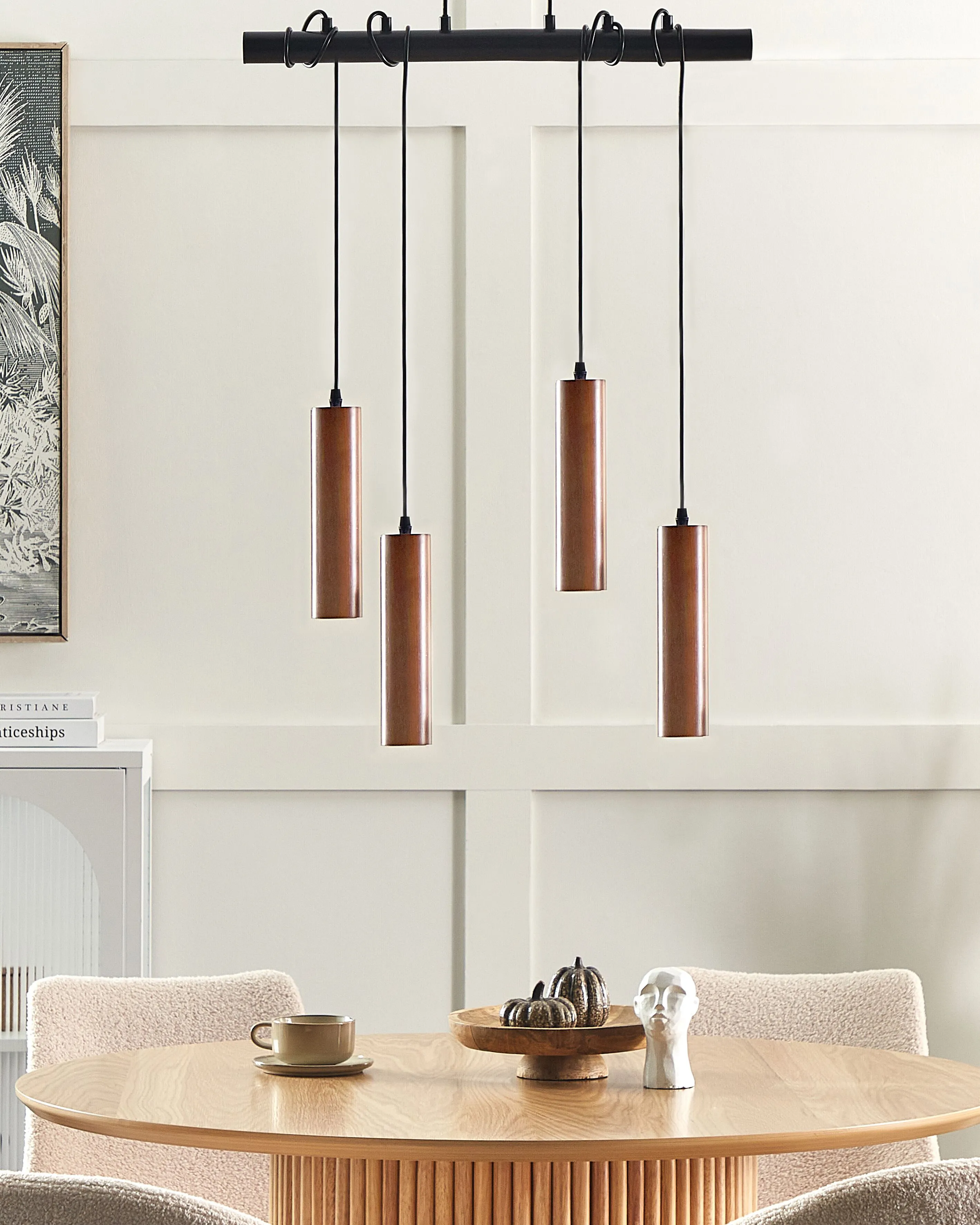 Hanglamp TUTAKI Eikenhout Zwart