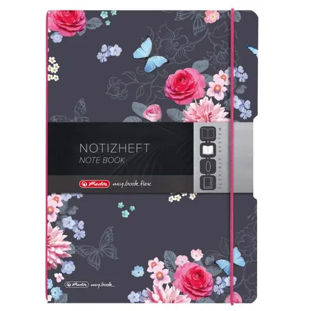 Herlitz Notizheft PP A4 flex Ladylike Flowers