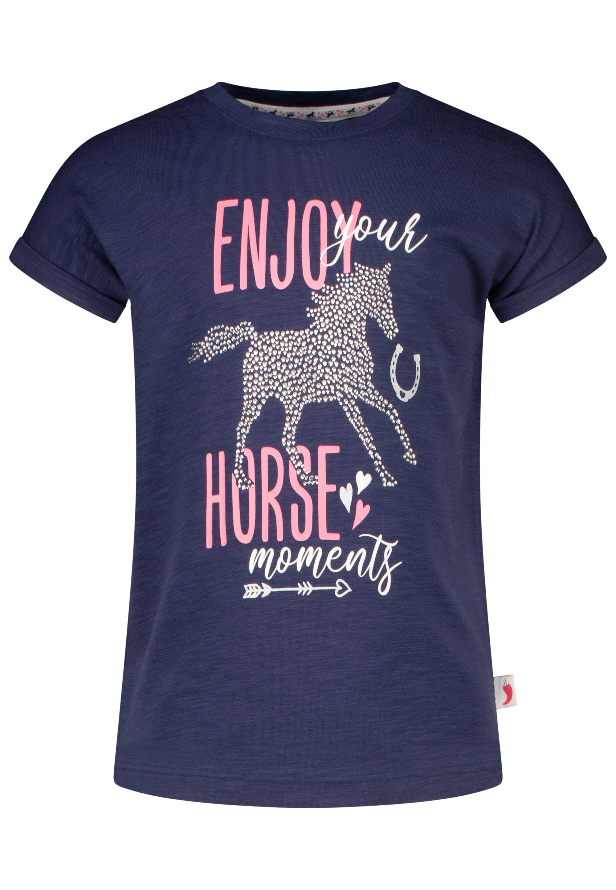 T-Shirt HORSE MOMENTS in true navy