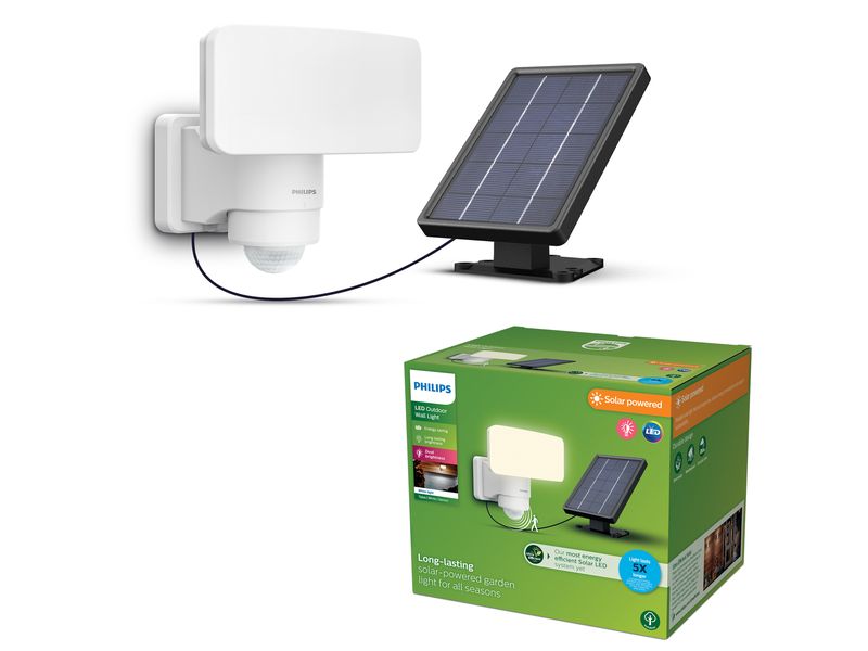 Philips Tylus UE SR Security 3000K WH IR Hocheffizientes Sicherheitslicht mit Bewegungssensor