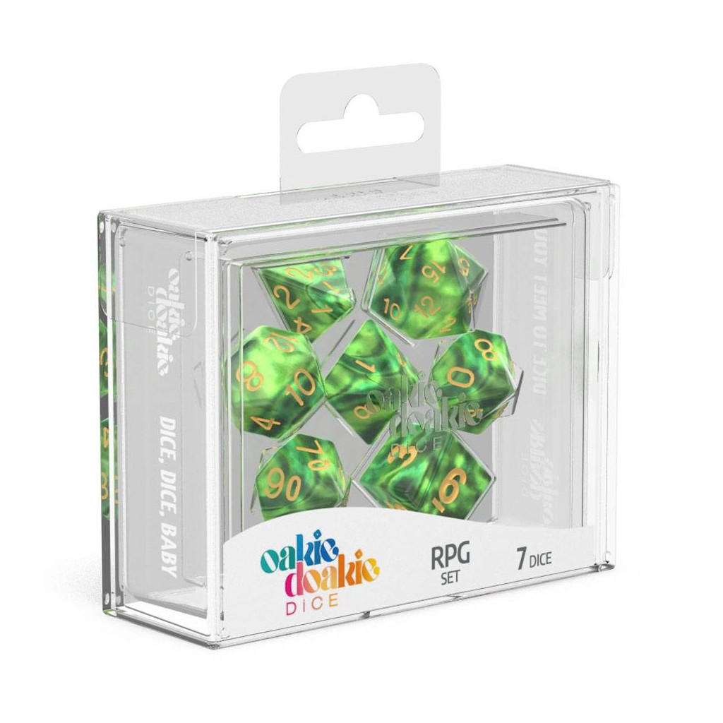 Oakie Doakie Dice dés RPG-Set Gemidice - Jungle (7)