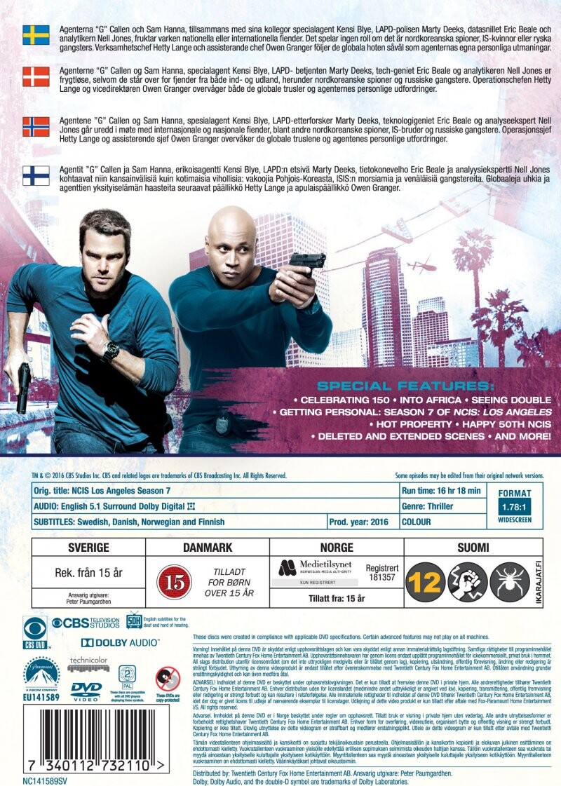 NCIS - Los Angeles - Sæson 7 - DVD