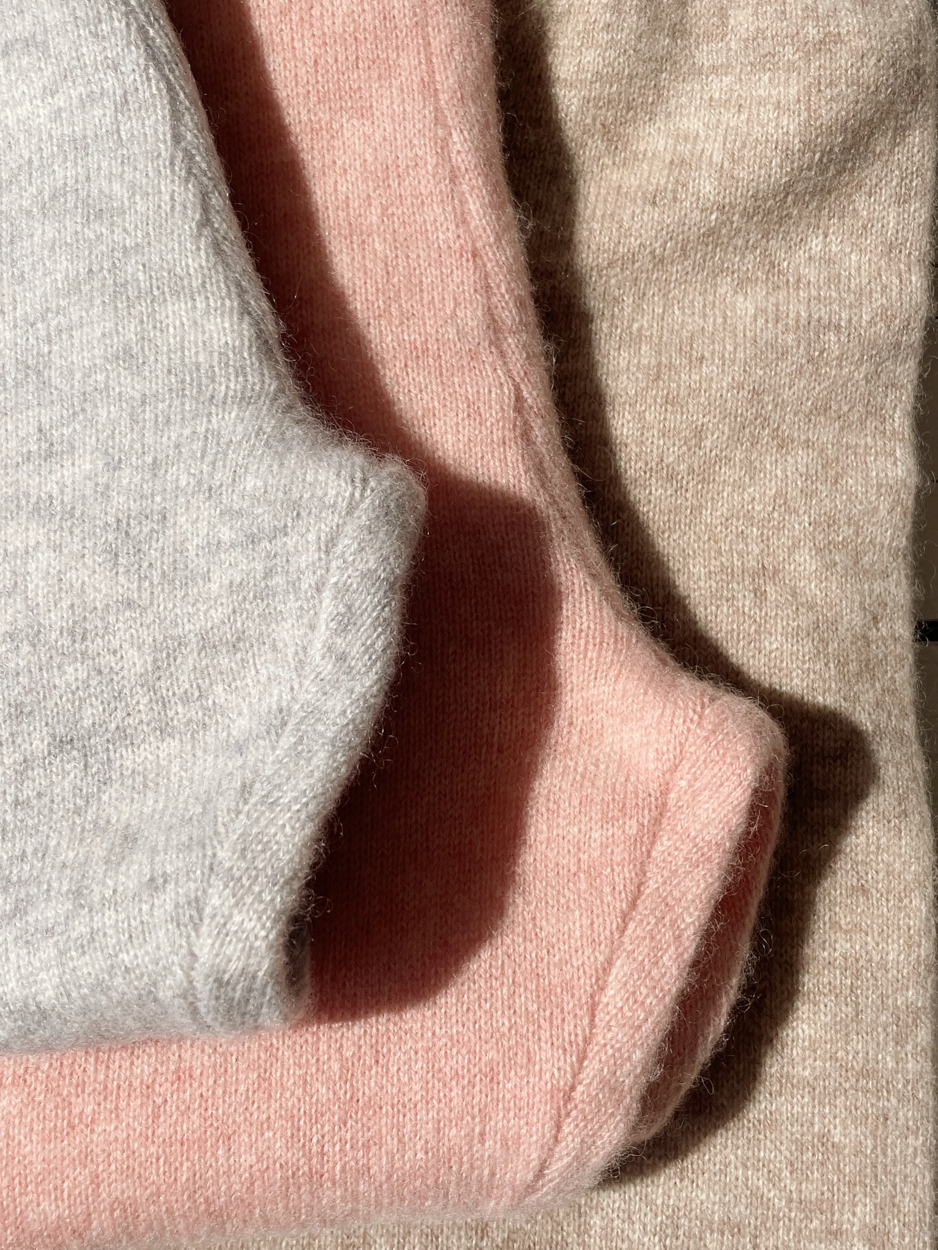 dio cashmere sæt - LIGHT GREY MELANGE - 3M