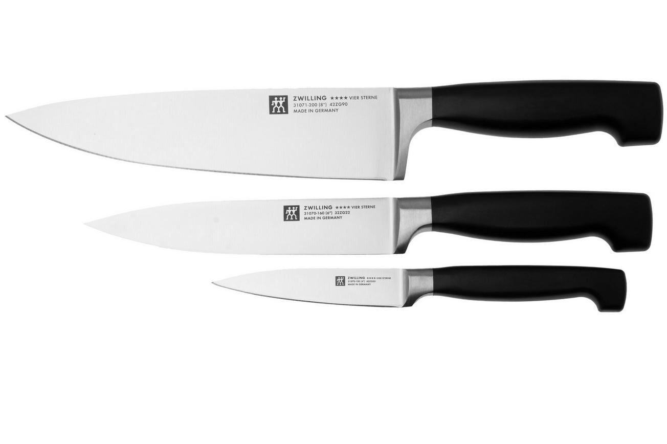 Zwilling J.A. Henckels Four Star 1002294 SharpBlock-messenblok, wit 4-delig