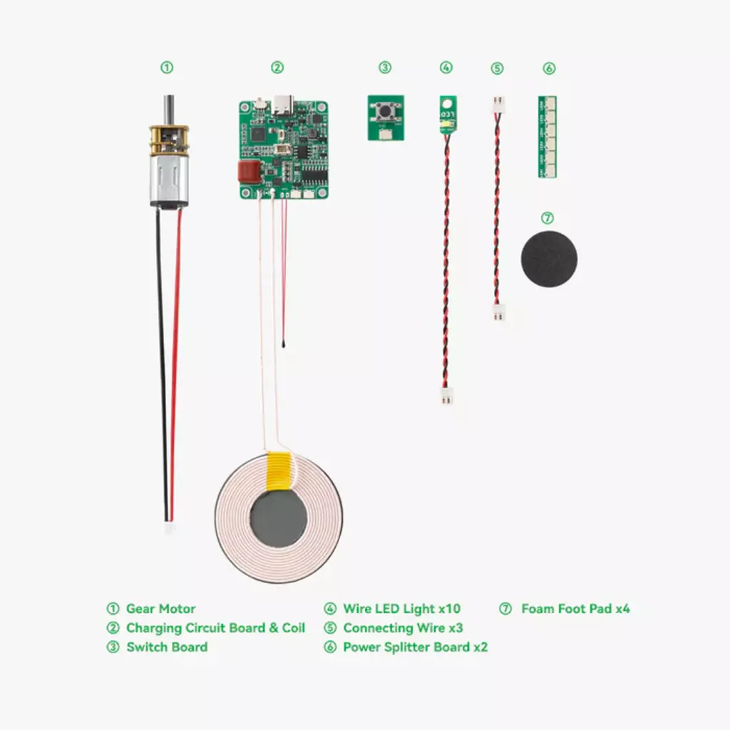 Bambu Lab  Wireless Charger Kit-K012    Hardware Kit zum Zusammenbauen eines kabellosen Ladegeräts