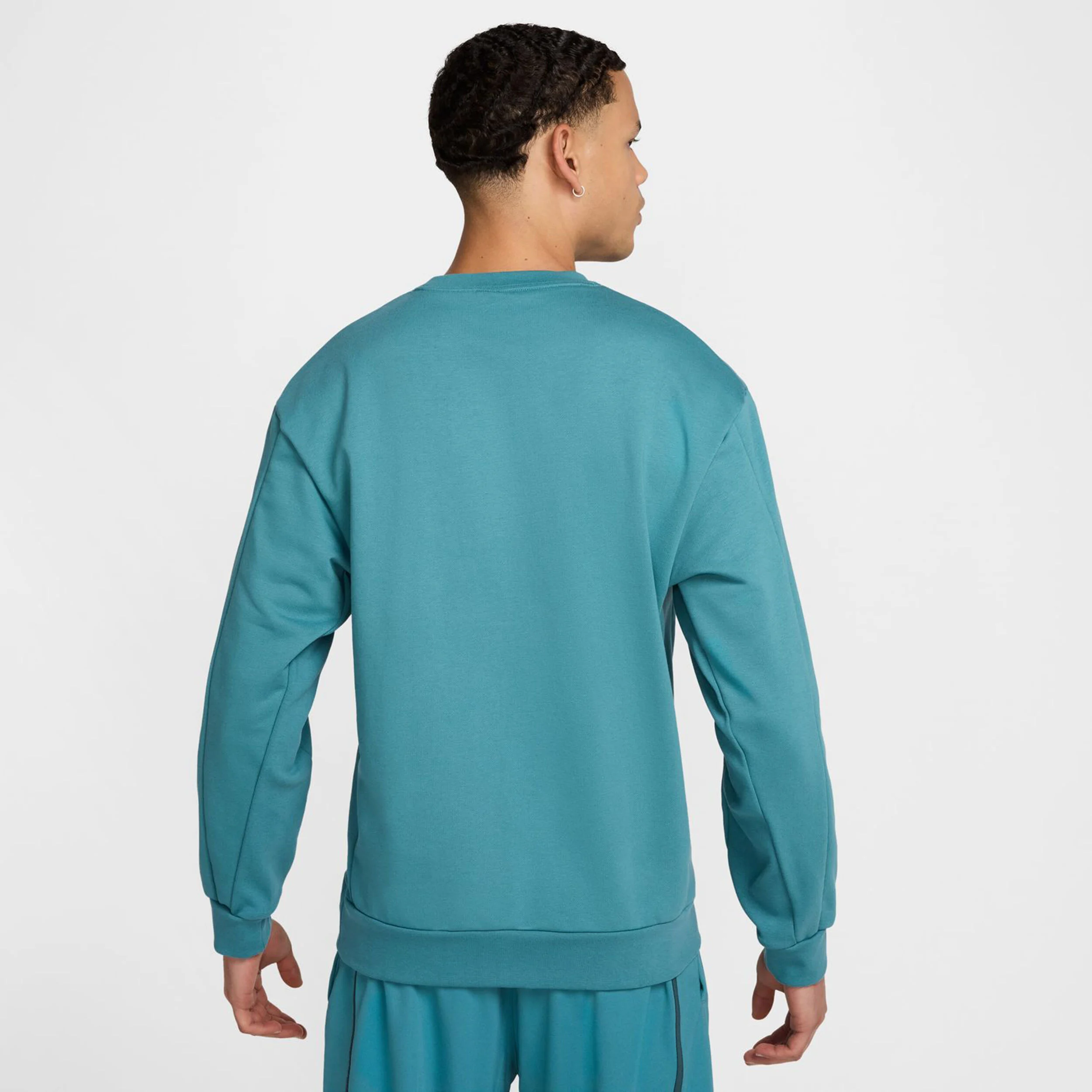Nike Court Dri-Fit Fleece Heritage Sweat-shirt Hommes - Bleu Petrol