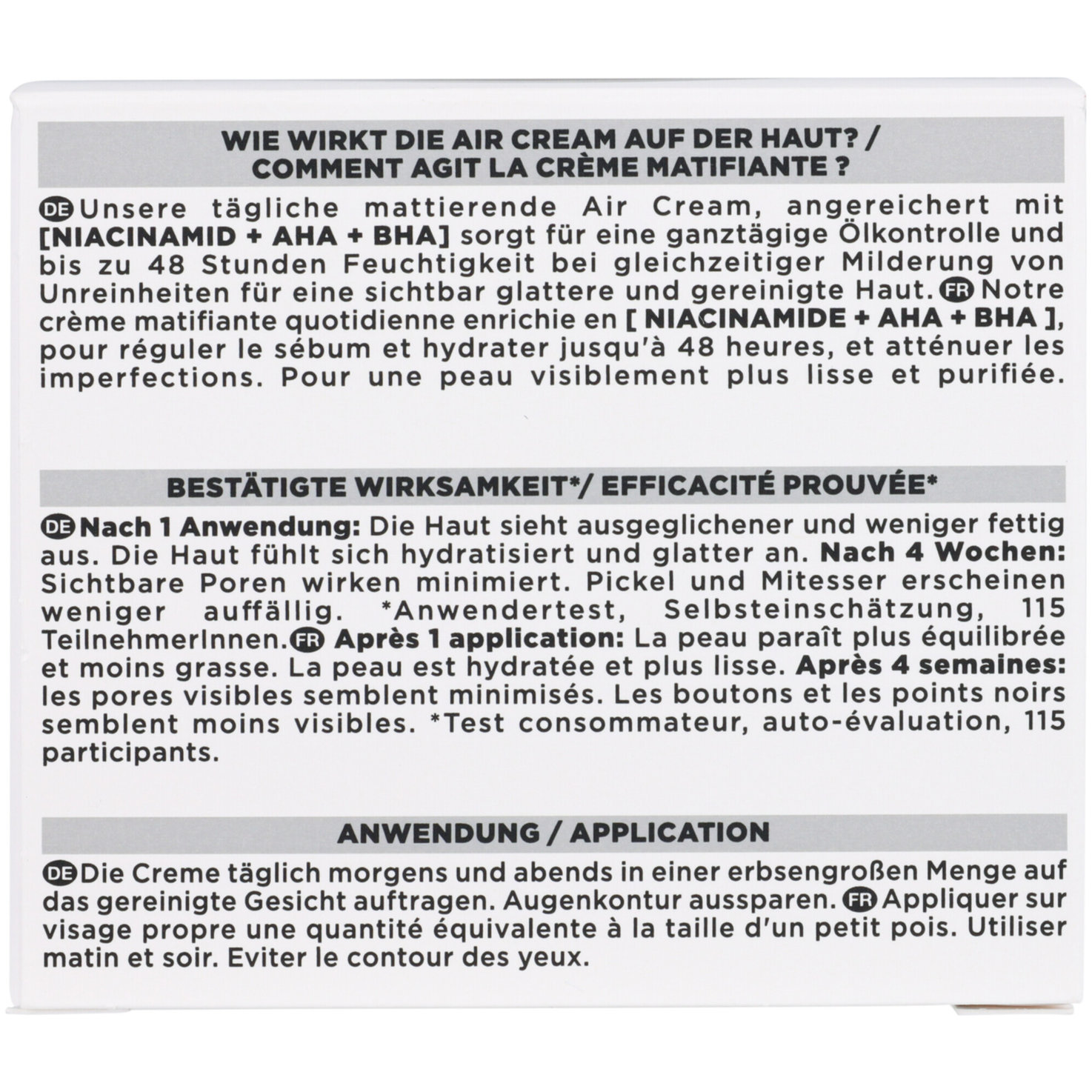 Garnier SkinActive Gesichtscreme 3in1 Mattierende Air Cream