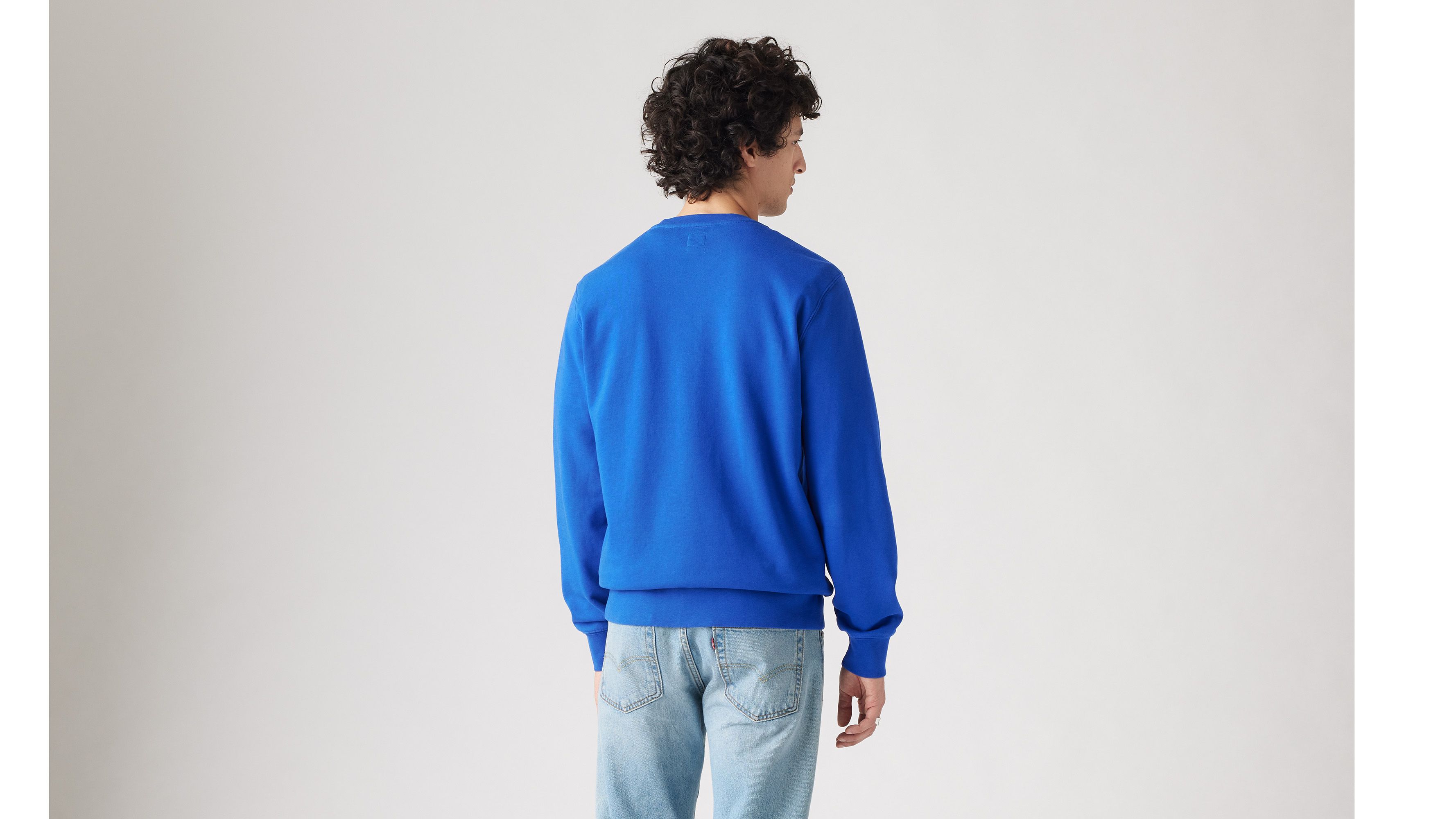Sweat-shirt col rond Original Housemark - Surf Blue French Terry - Bleu