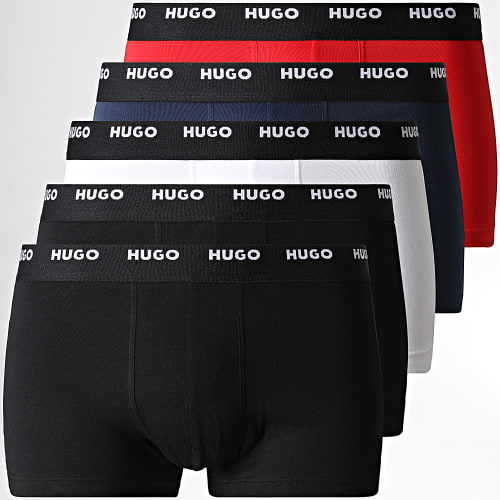 Lot De 5 Boxers 50479944 Bleu Marine Rouge Noir