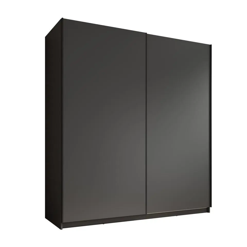 Meubella - Kledingkast Ganaro - Grijs - 180 cm