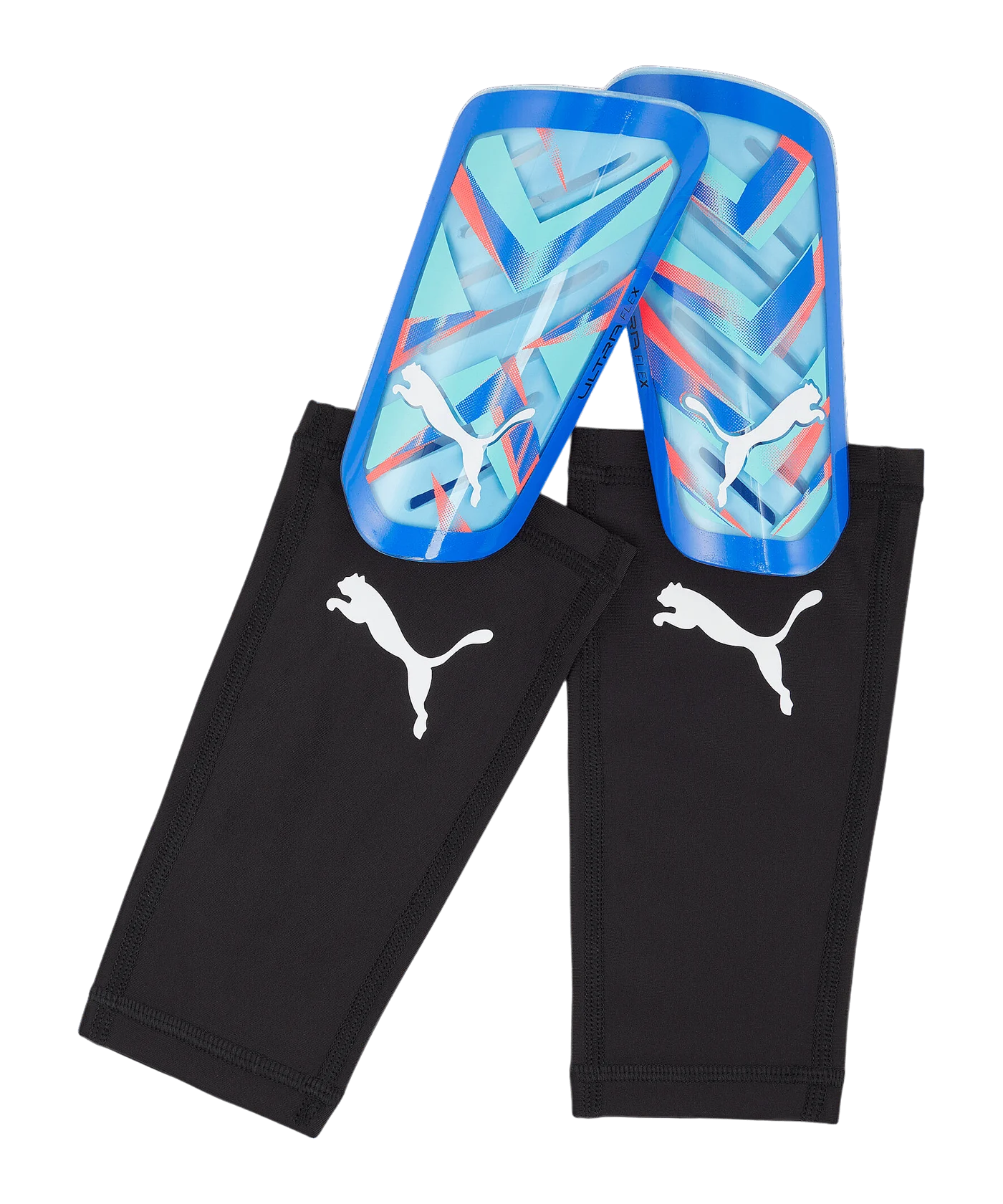 PUMA ULTRA Flex sleeve shin pads blue F11