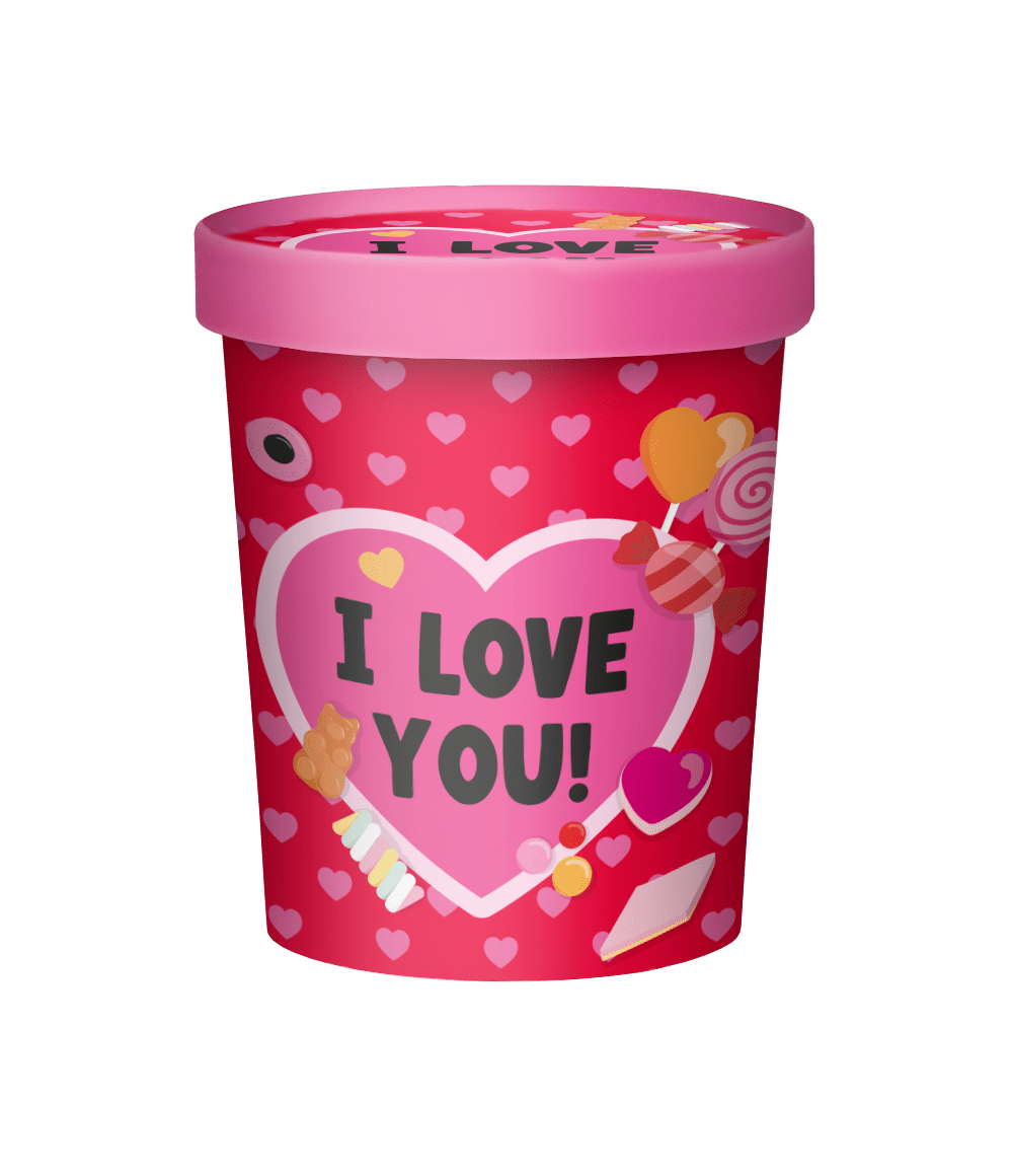 Valentijnsdag Snoepbakje I Love You 14cm