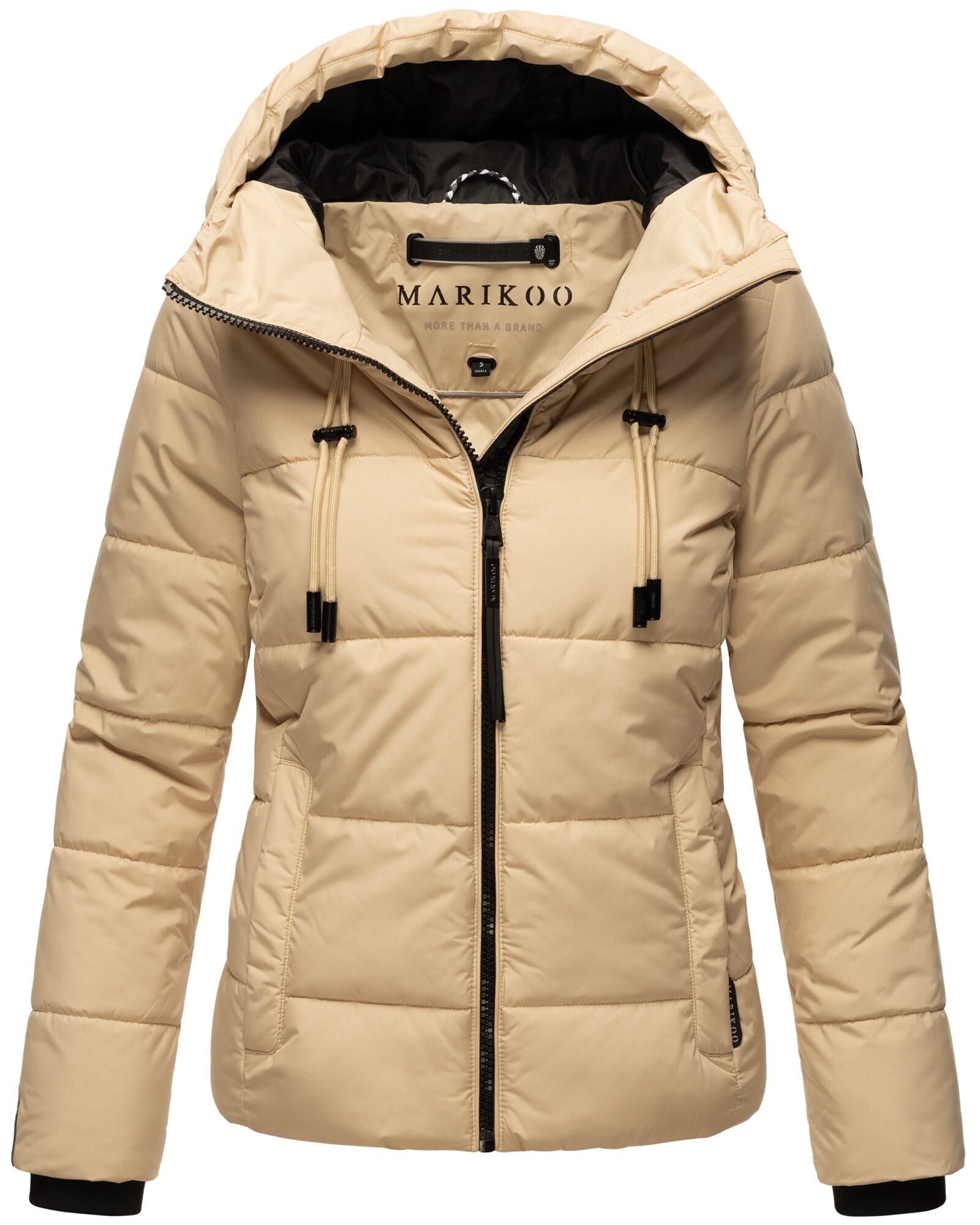 MARIKOO Damen Winter Jacke Übergangsjacke gesteppt Steppjacke warm mit Kapuze Shimoaa