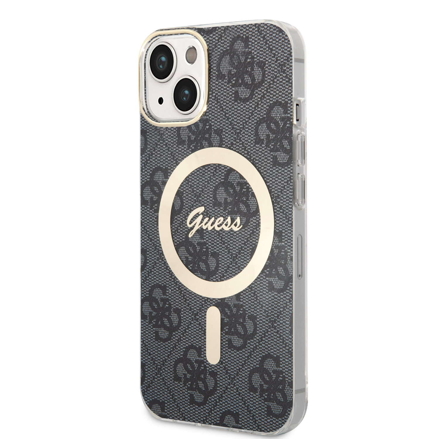 2in1 Bundle iPhone 14 MagSafe Hardcase Hülle 4G Print   MagSafe USB-C Charger (GUBPP14SH4EACSK) - Schwarz