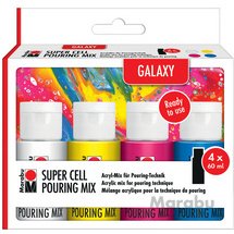 Super Cell Pouring Mix-Set OCEAN, 4 x 60 ml
