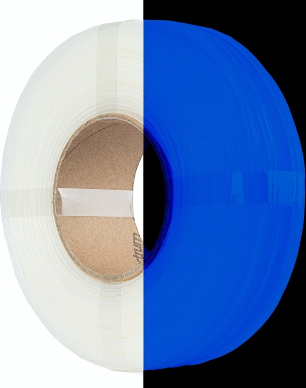 Spectrum  ReFill Premium PLA High Speed Neon Transparent UV, 1,75 mm / 1000 g    PLA ohne Spule für den Hochgeschwindigkeitsdruck in Neon Transparent