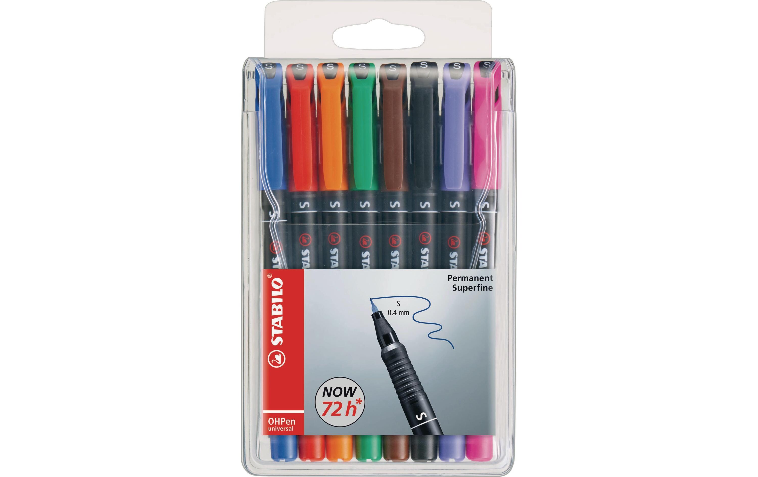 Folienstift OHPen Universal S 8 StückStabilo OHPen M, 8er Set