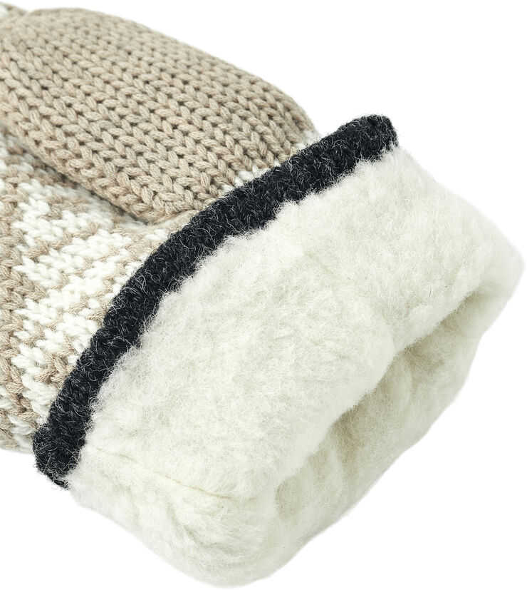 Hestra Nordic Wool Mitt Beige/offwhite
