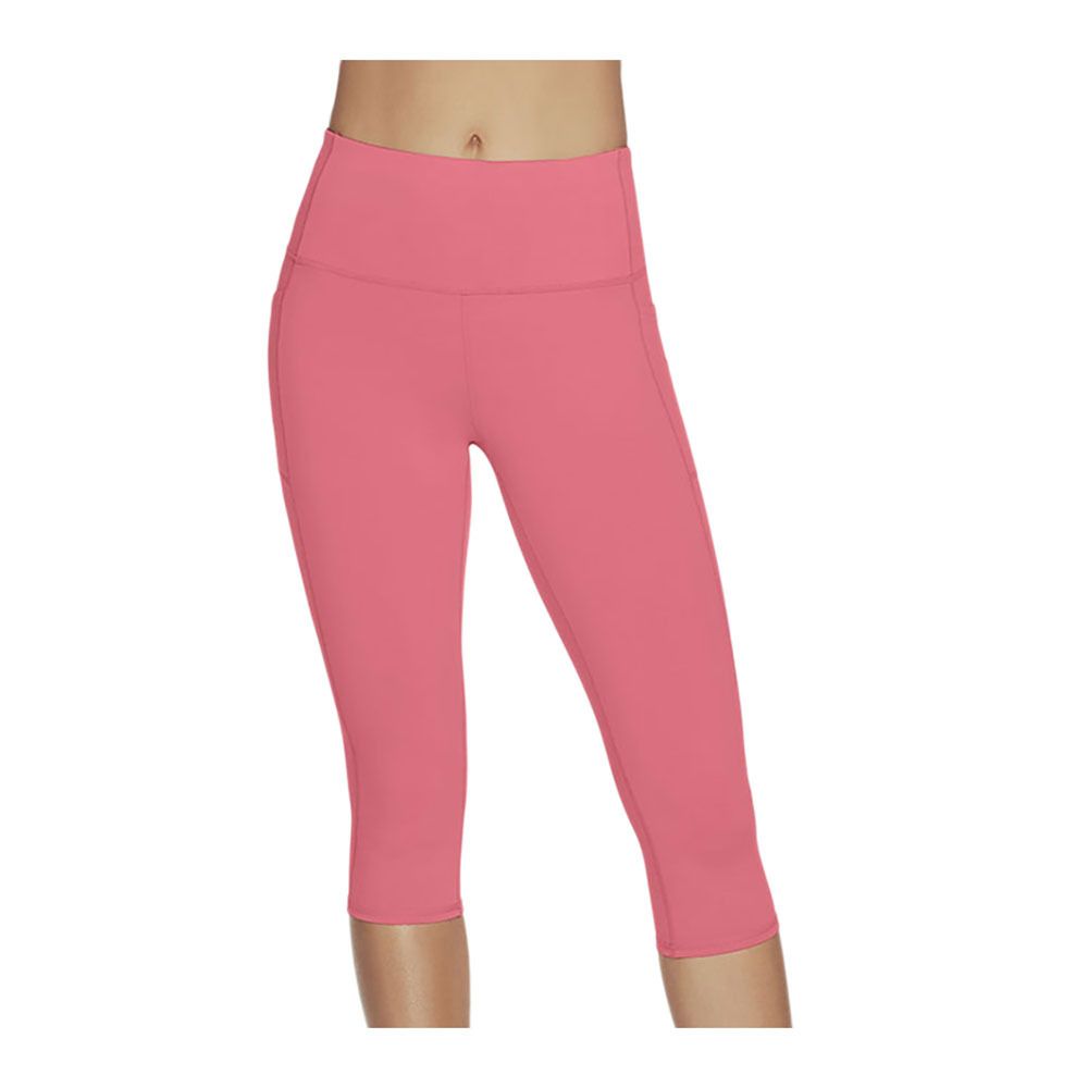 Skechers GOFLEX HW CAPRI - Corsaire Femme rouge/rose