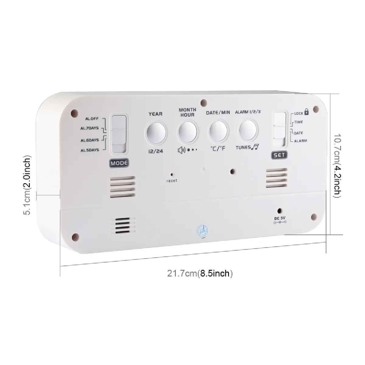 Wewoo Réveil LED multi-fonctionnel numerique