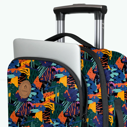 Valise souple 2 roues XS Boulogne bleu
