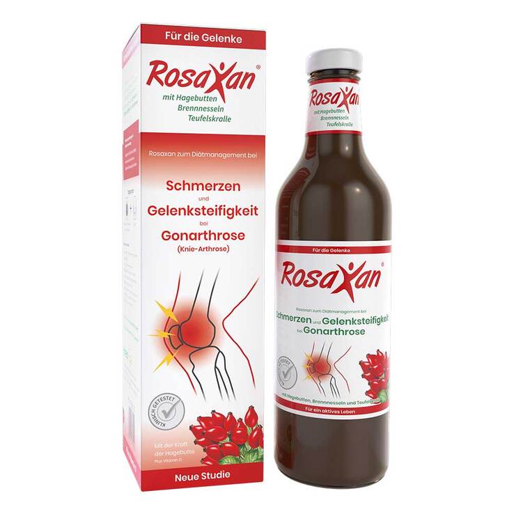 Rosaxan Saft plus Vitamin D-Tabletten, 750 ml