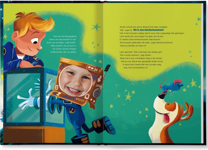 Boek met naam en foto – Hoe word je astronaut? – Softcover